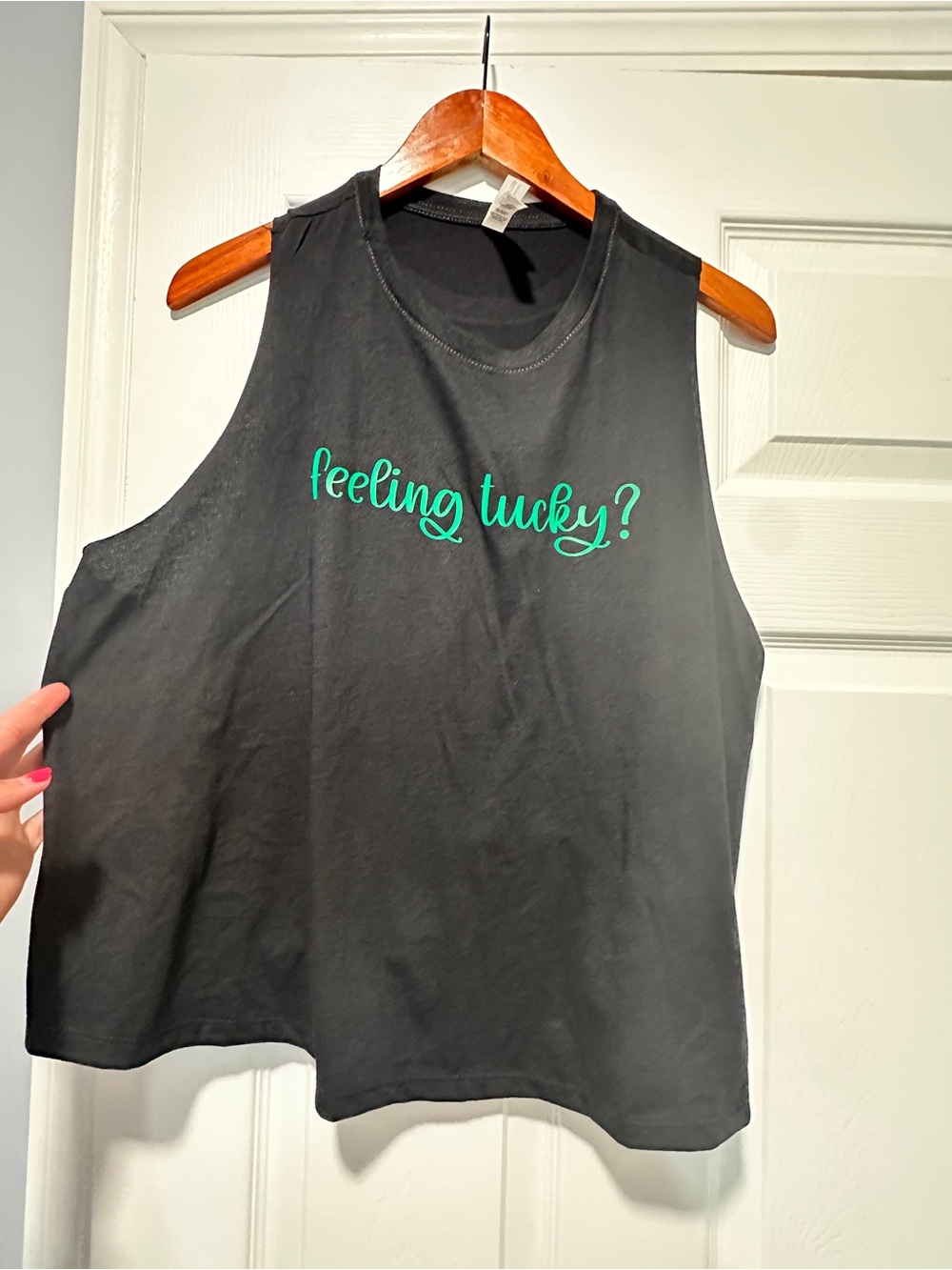 Feeling Lucky? Black Women's Muscle Tank Top